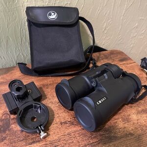Gosky binoculars with phone mount and carrying case